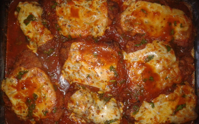 Fígado à parmegiana