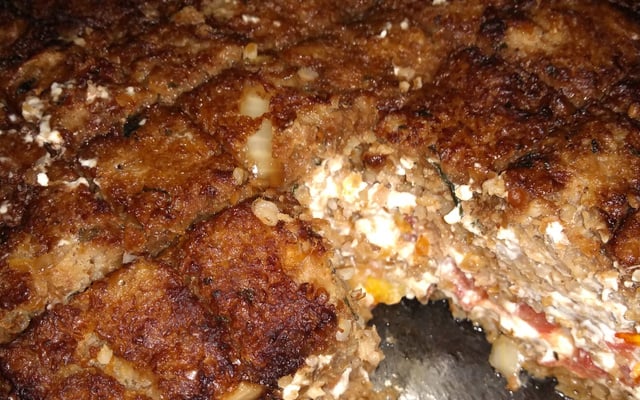 Quibe de forno com recheio de catupiry