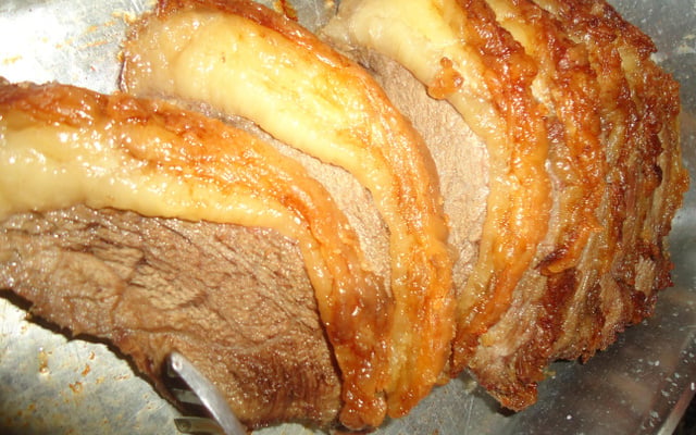 Picanha no sal grosso