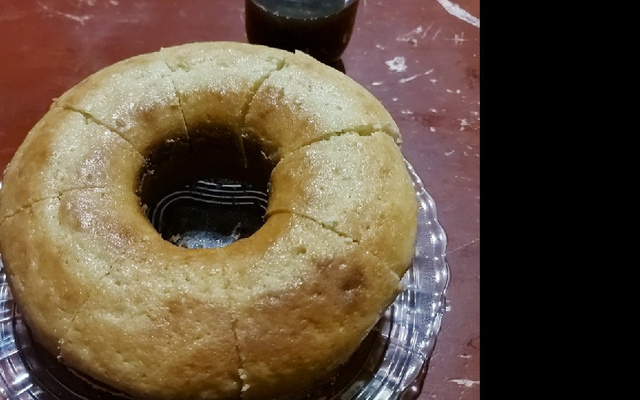 Bolo de farinha de trigo tradicional
