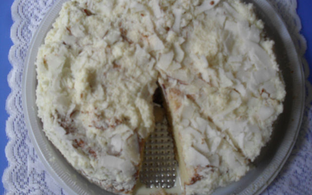 Bolo gelado toalha felpuda