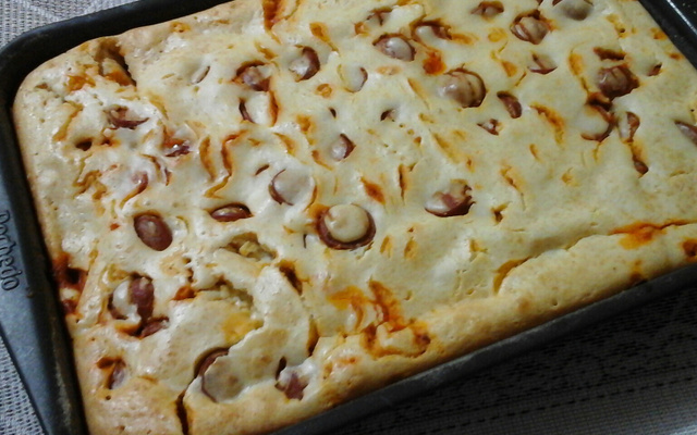 Torta deliciosa e fácil de salsicha