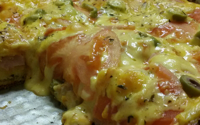 Pizza rápida de liquidificador