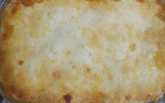 Lasanha com massa de pastel