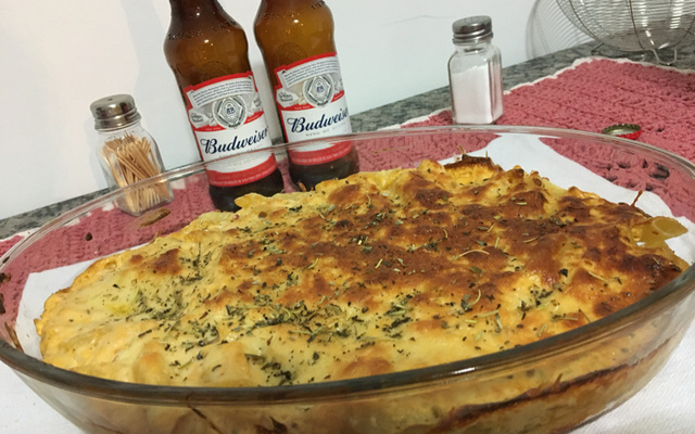 Macarrão com requeijão