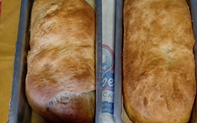 Pão de fôrma com aveia caseiro da Flávia Rachel