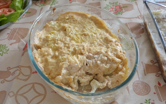 Couve-flor ao creme branco