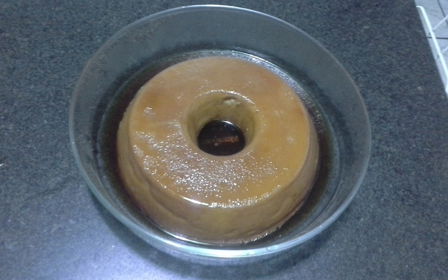 Pudim de aipim com requeijão cremoso