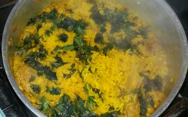 Arroz com costelinha de porco