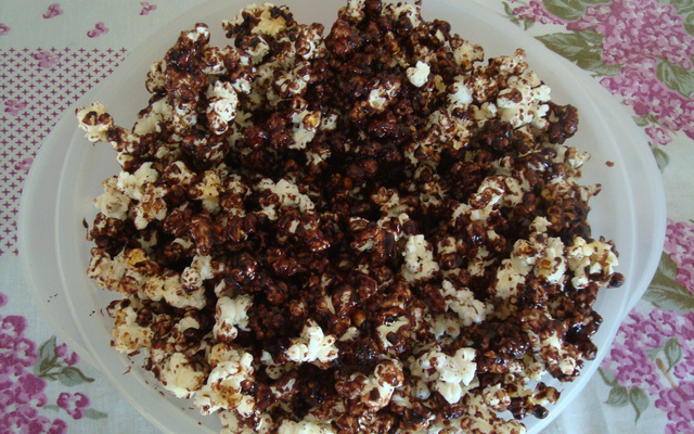 Pipoca de chocolate que dá certo