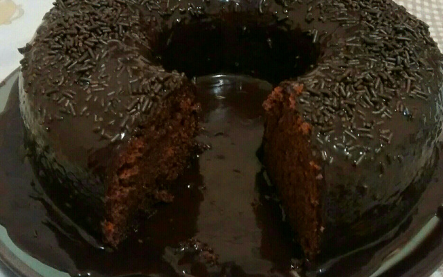 Bolo de chocolate de liqüidificador