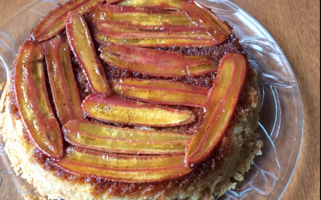 Bolo de banana rápido de liquidificador