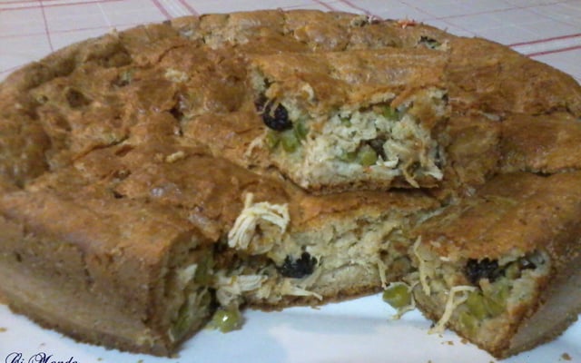 Torta de frango com farinha integral