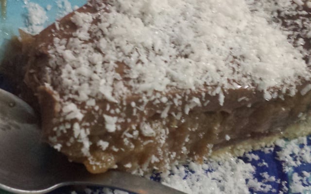 Quiche de doce de banana e chocolate