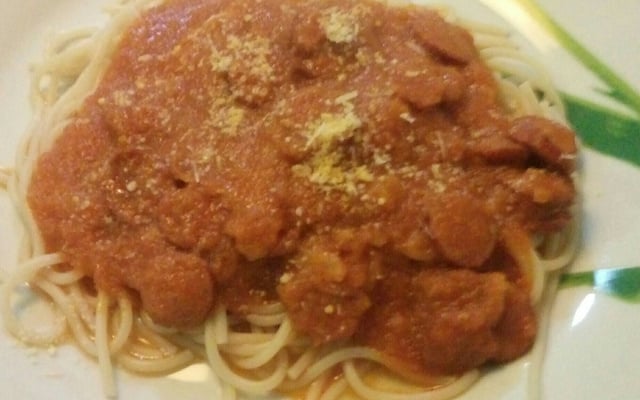 Macarronada ao molho de calabresa