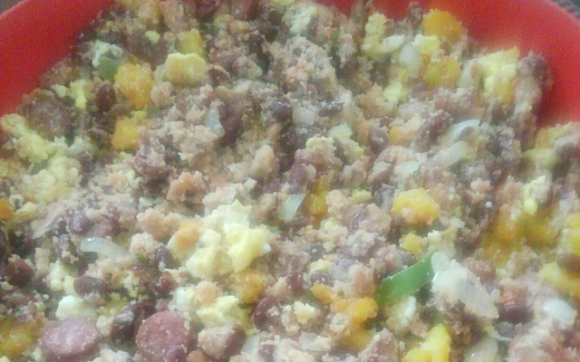 Feijão tropeiro baiano delicioso