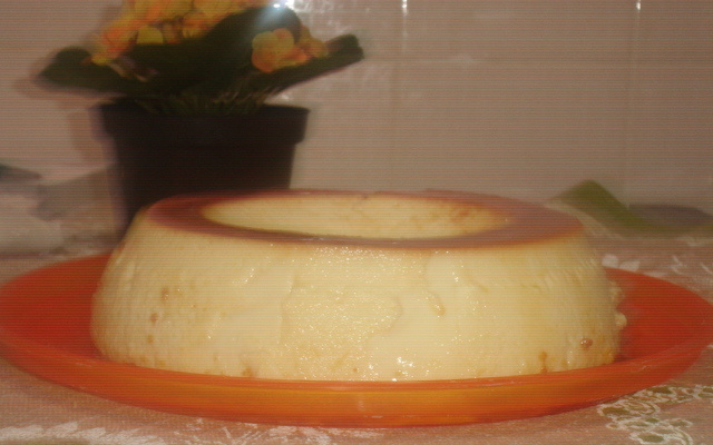 Pudim delicioso de coco