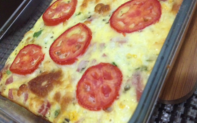 Omelete de forno com batata inglesa