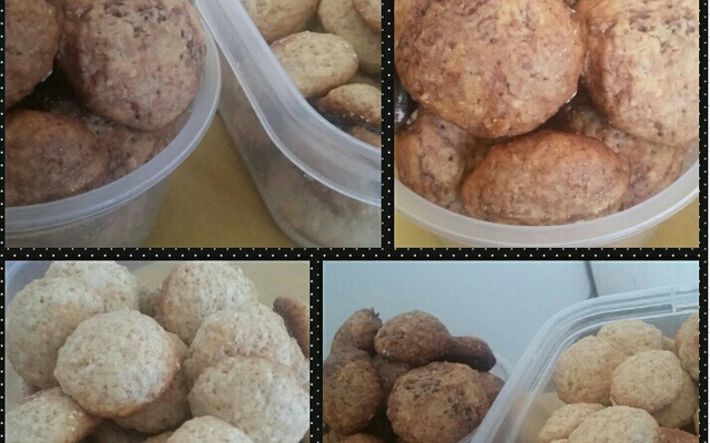 Biscoitos de chocolate e aveia