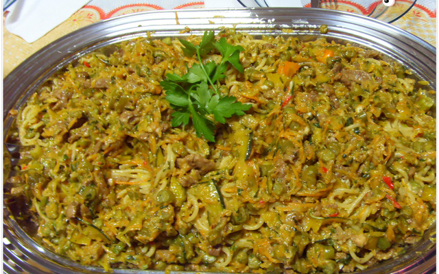 Macarrão com abobrinha