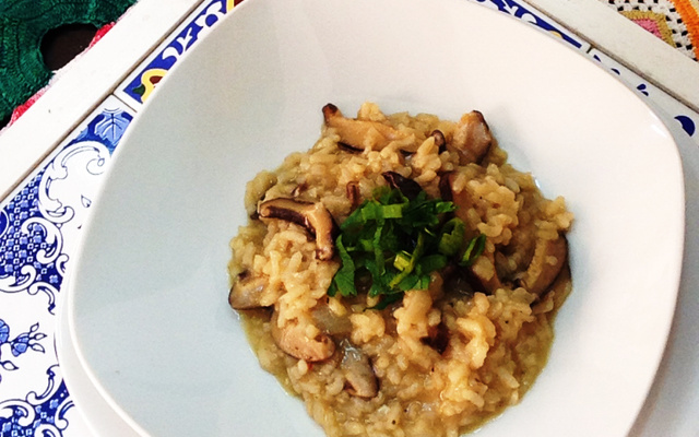 Risoto de shitake
