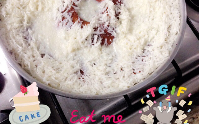 Bolo toalha felpuda chique da Neneli