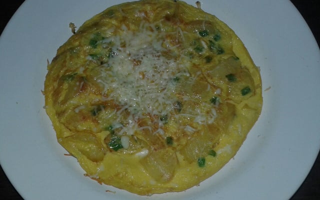 Receita rápida de omelete com batatas
