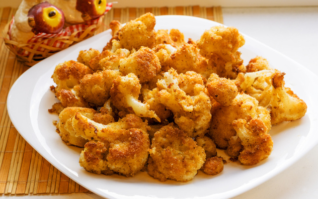 Couve-Flor ou brócolis à milanesa e assados