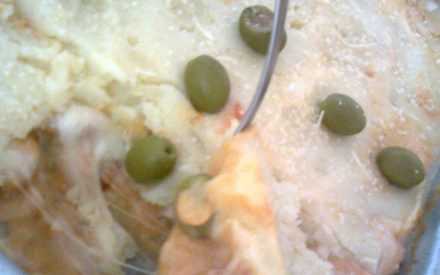 Escondidinho de batata com camarão e catupiry
