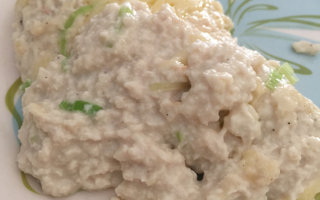 Torta fácil de frango com alho poró