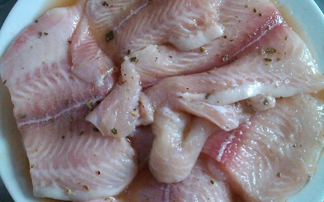 Filé de peixe ao molho de maionese