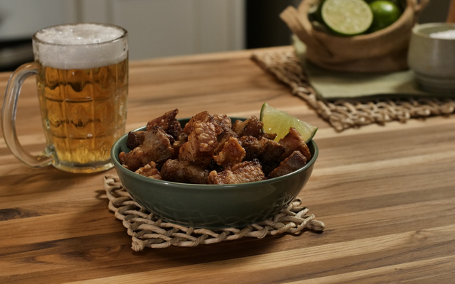 Torresmo na airfryer