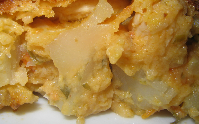 Souflé de batata com sobras