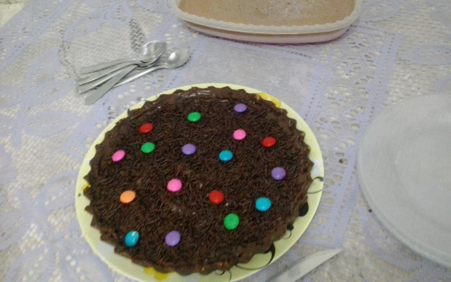 Torta aveludada de chocolate