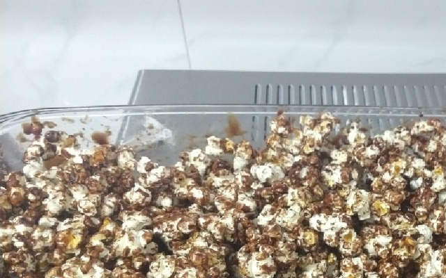 Pipoca doce de chocolate