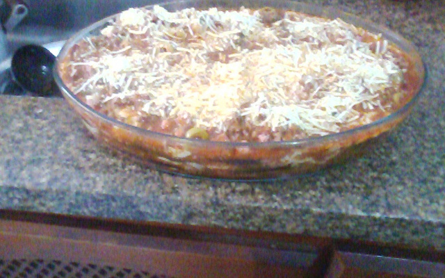 Lasanha de berinjela com palmito