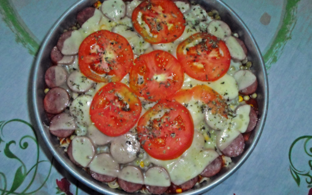 Macarrão sabor pizza