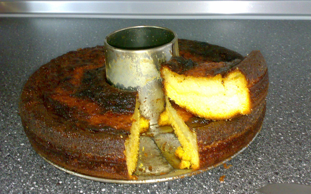 Bolo cremoso de fubá