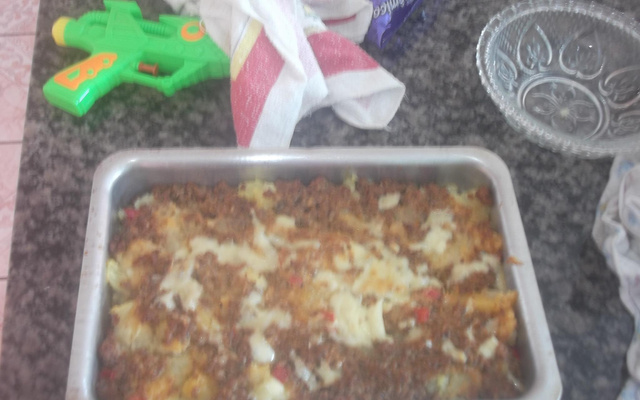 Batata com carne moída