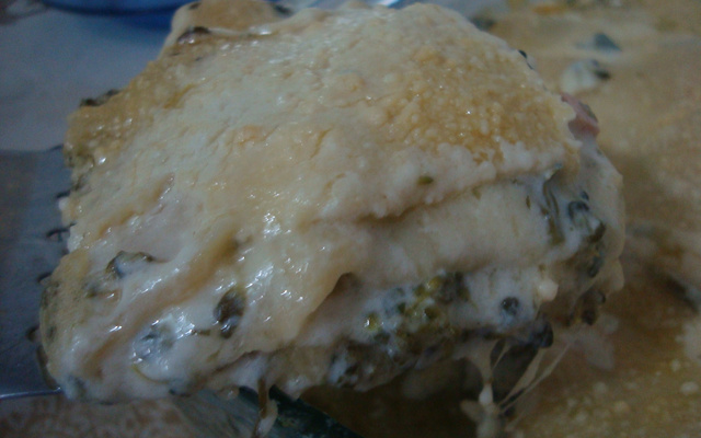 Lasanha de brócolis