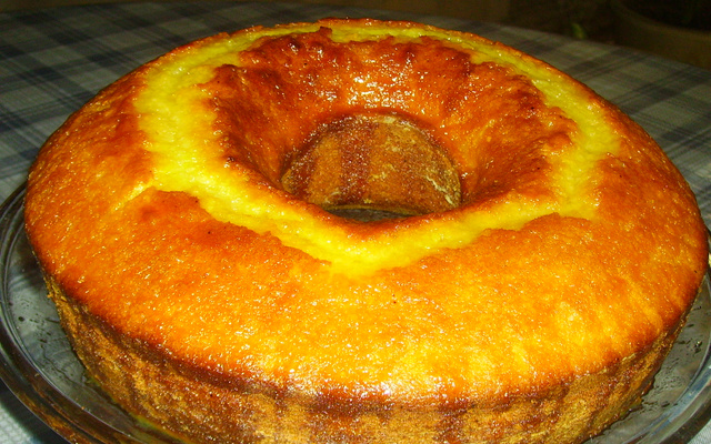 Bolo delícia de laranja