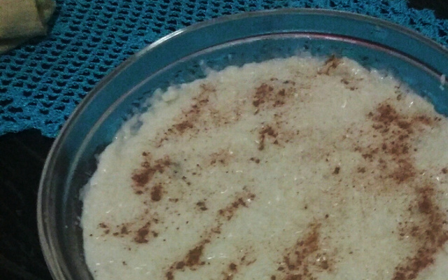 Arroz doce muito prático
