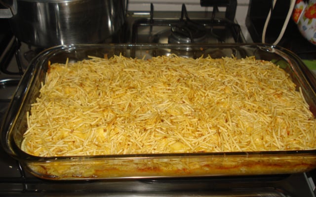 Filé de frango ao creme de cebola