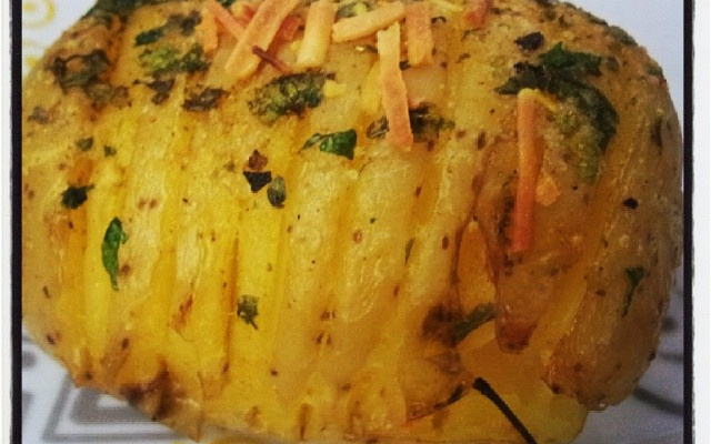 Batatas hasselback