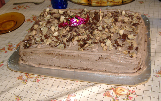 Torta de Sonho de Valsa com sorvete de chocolate