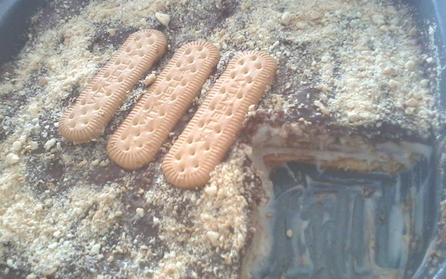 Pave de limão com chocolate