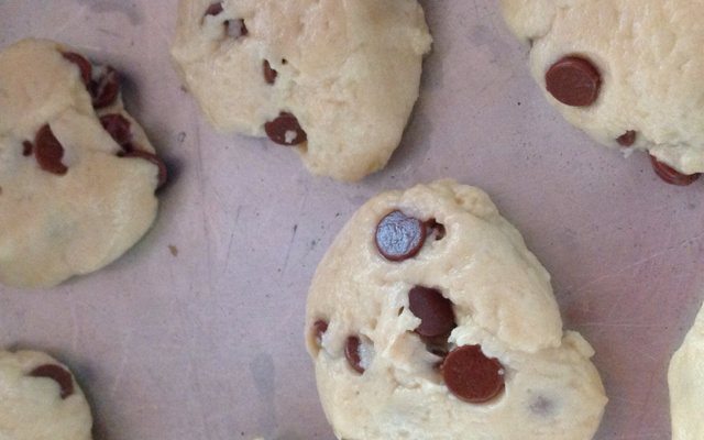 Cookies com pedaços de chocolate
