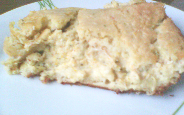 Torta de frango com creme de milho