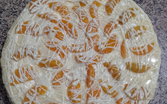 Bolo maravilha de pêssego