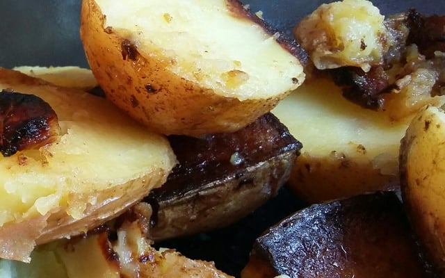 Batata na panela de pressão